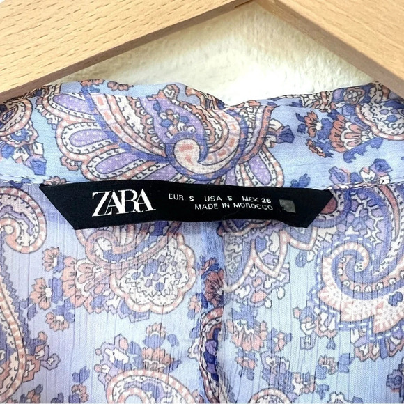 Zara Top Bundle (2) Sheer Long Sleeve - Picture 3 of 16